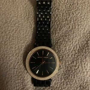 Michael Kors black and gold watch